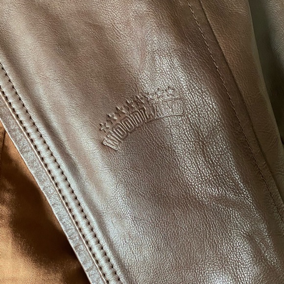 Vintage chocolate brown leather jacket size small - Picture 3 of 4